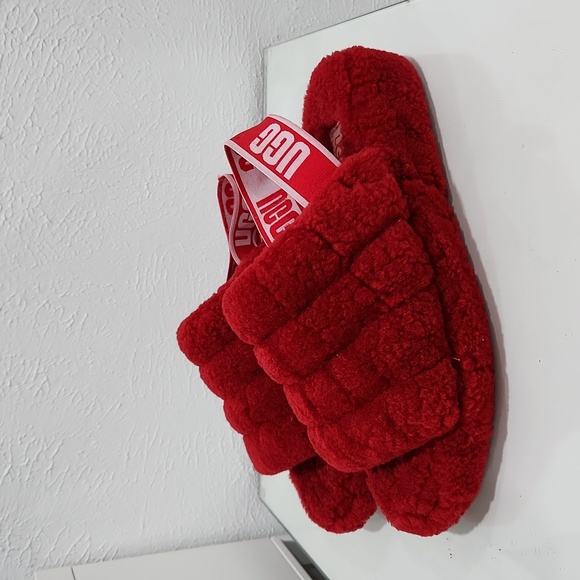 UGG Fluff You Samba Red Unisex